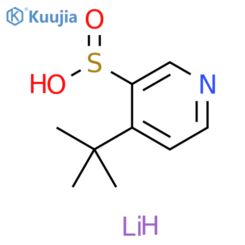 lithium(1+) ion 4-tert-butylpyridine-3-sulfinate structure
