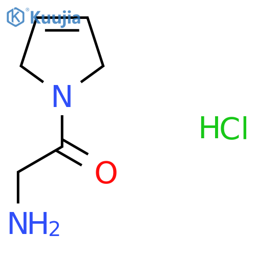 2-Amino-1-(2,5-dihydro-1H-pyrrol-1-yl)ethan-1-one hydrochloride structure