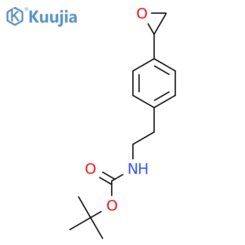 tert-butyl N-{2-4-(oxiran-2-yl)phenylethyl}carbamate structure