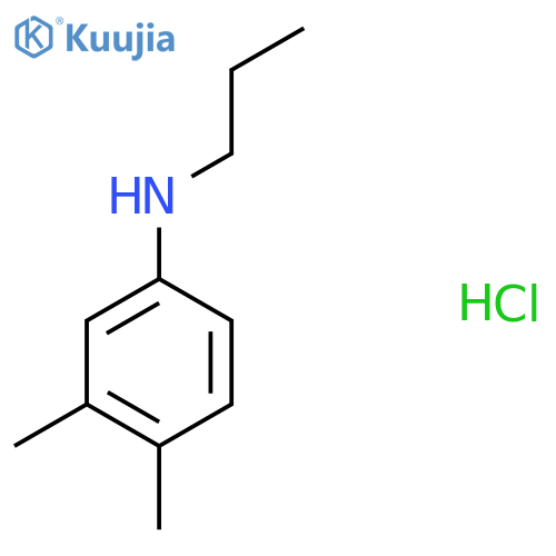 3,4-Dimethyl-N-propylaniline hydrochloride structure