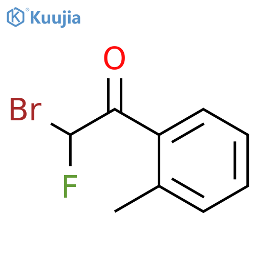 2-bromo-2-fluoro-1-(2-methylphenyl)ethan-1-one structure