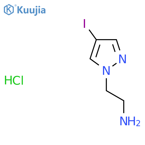 2-(4-Iodo-1H-pyrazol-1-yl)ethan-1-amine hydrochloride structure