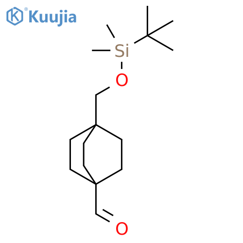 Bicyclo[2.2.2]octane-1-carboxaldehyde, 4-[[[(1,1-dimethylethyl)dimethylsilyl]oxy]methyl]- structure