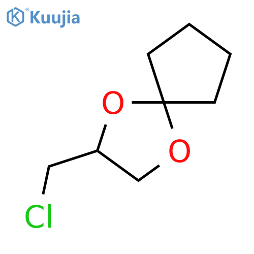 2-(chloromethyl)-1,4-dioxaspiro4.4nonane structure