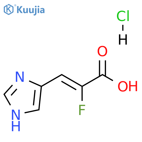 (2Z)-2-fluoro-3-(1H-imidazol-4-yl)prop-2-enoic acid hydrochloride structure
