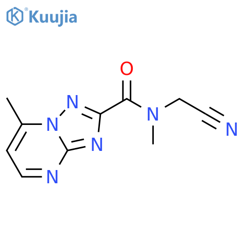 N-(Cyanomethyl)-N,7-dimethyl-[1,2,4]triazolo[1,5-a]pyrimidine-2-carboxamide structure