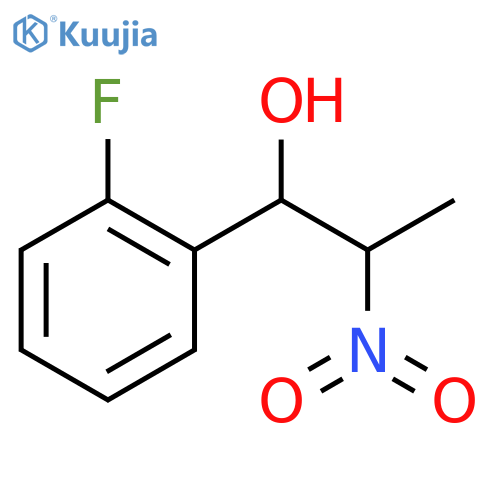 1-(2-fluorophenyl)-2-nitropropan-1-ol structure