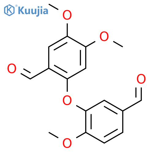 Benzaldehyde,2-(5-formyl-2-methoxyphenoxy)-4,5-dimethoxy- structure