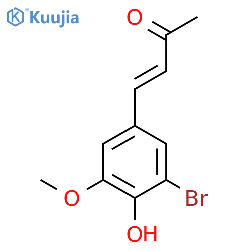 4-(3-bromo-4-hydroxy-5-methoxyphenyl)but-3-en-2-one structure