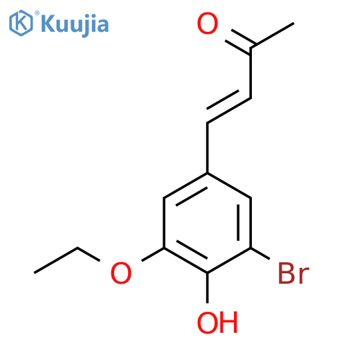 4-(3-bromo-5-ethoxy-4-hydroxyphenyl)but-3-en-2-one structure