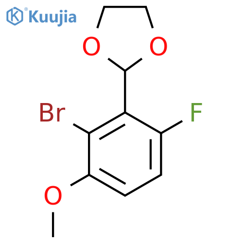 2-(2-Bromo-6-fluoro-3-methoxyphenyl)-1,3-dioxolane structure
