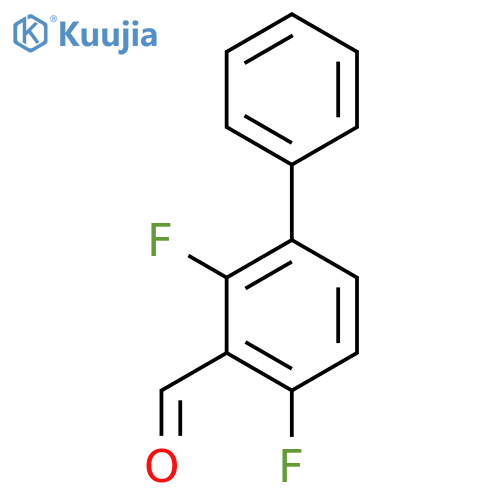 2,4-Difluoro-1,1'-biphenyl-3-carbaldehyde structure