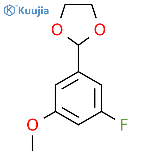 2-(3-Fluoro-5-methoxyphenyl)-1,3-dioxolane structure