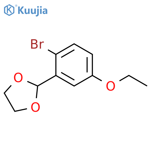 2-Bromo-5-ethoxybenzaldehyde ethylene acetal structure