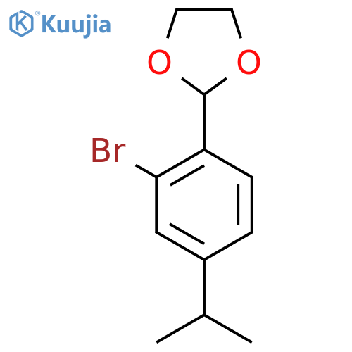2-(2-Bromo-4-propan-2-ylphenyl)-1,3-dioxolane structure