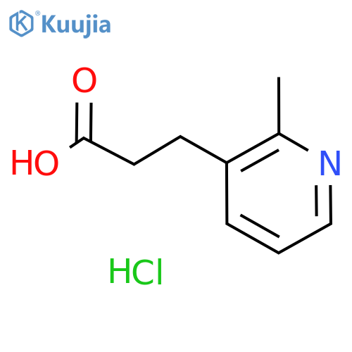 3-(2-methylpyridin-3-yl)propanoic acid Hydrochloride structure