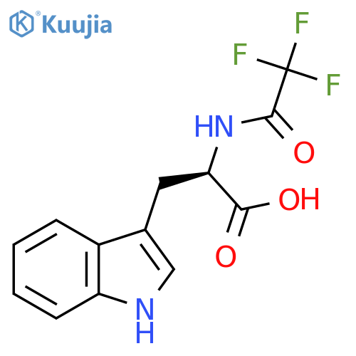 (2R)-3-(1H-indol-3-yl)-2-(trifluoroacetamido)propanoic acid structure