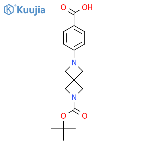 4-(6-(tert-Butoxycarbonyl)-2,6-diazaspiro[3.3]heptan-2-yl)benzoic acid structure