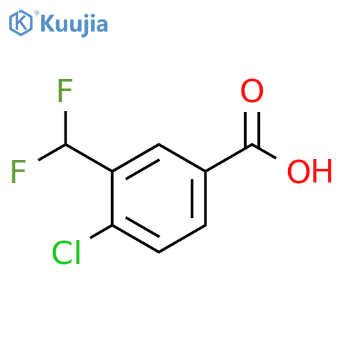 4-chloro-3-(difluoromethyl)benzoic acid structure
