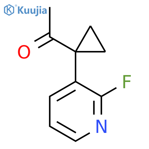 1-1-(2-fluoropyridin-3-yl)cyclopropylethan-1-one structure