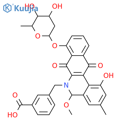 Jadomycin hydroxy 4-AMBA; N-(3-Carboxybenzyl) analogue, 5-Me ether structure