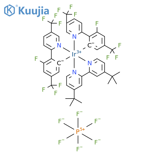 Ir[FCF3(CF3)ppy]2(dtbbpy)PF6 structure