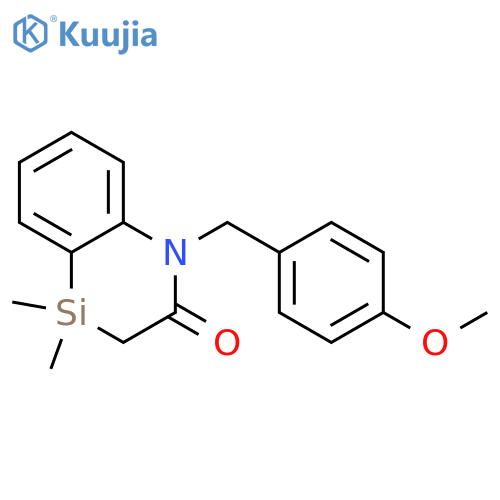 1-(4-Methoxybenzyl)-4,4-dimethyl-3,4-dihydrobenzo[b][1,4]azasilin-2(1H)-one structure