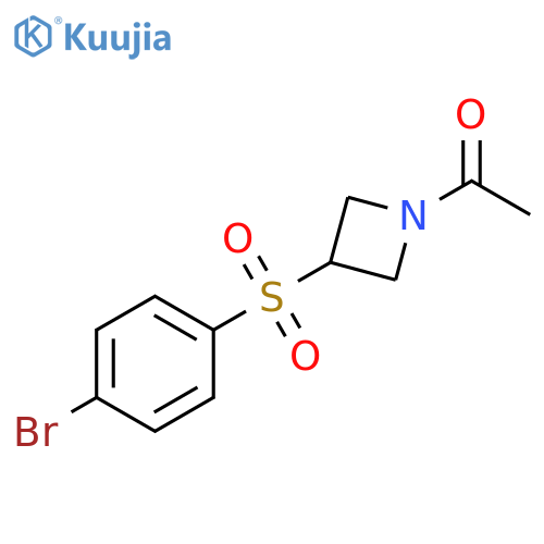 1-{3-[(4-Bromobenzene)sulfonyl]azetidin-1-yl}ethanone structure
