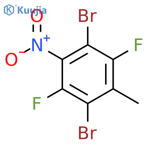 1,4-Dibromo-2,5-difluoro-6-methyl-3-nitrobenzene structure