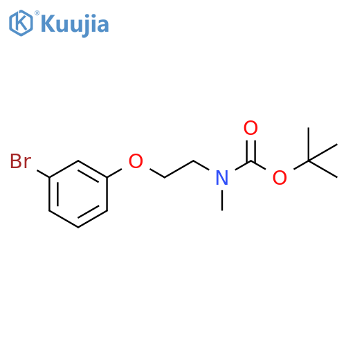 tert-Butyl N-[2-(3-bromophenoxy)ethyl]-N-methylcarbamate structure