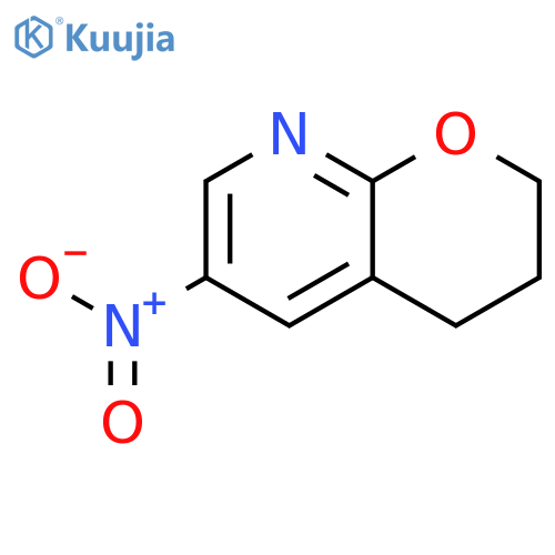 6-Nitro-2H,3H,4H-pyrano[2,3-b]pyridine structure
