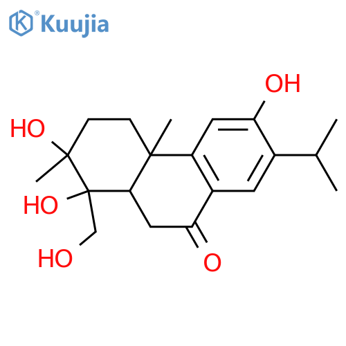 19(4→3)-Abeo-3,4,12,18-tetrahydroxy-8,11,13-abietatrien-7-one; (3β,4β)-form structure