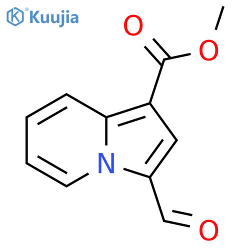 Methyl 3-formylindolizine-1-carboxylate structure