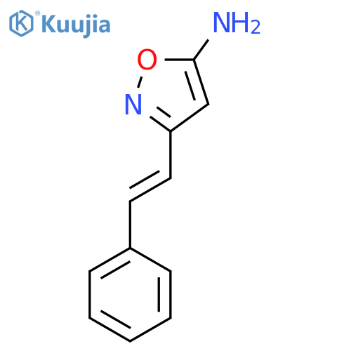 3-(2-phenylethenyl)-1,2-oxazol-5-amine structure