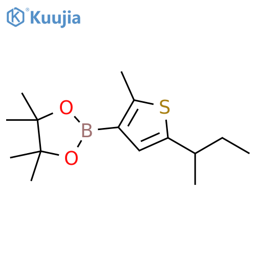 2-Methyl-5-(sec-butyl)thiophene-3-boronic acid pinacol ester structure