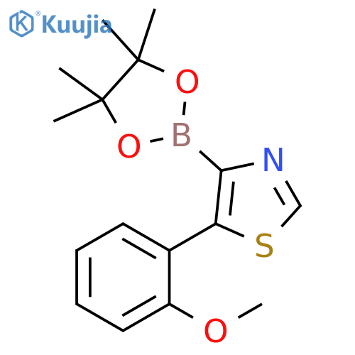 5-(2-Methoxyphenyl)thiazole-4-boronic acid pinacol ester structure