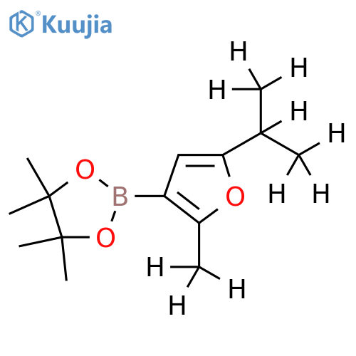 [2-Methyl-5-(iso-propyl)-d10]-furan-3-boronic acid pinacol ester structure
