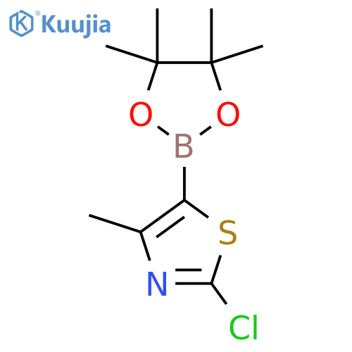 2-Chloro-4-methyl-5-(tetramethyl-1,3,2-dioxaborolan-2-yl)-1,3-thiazole structure