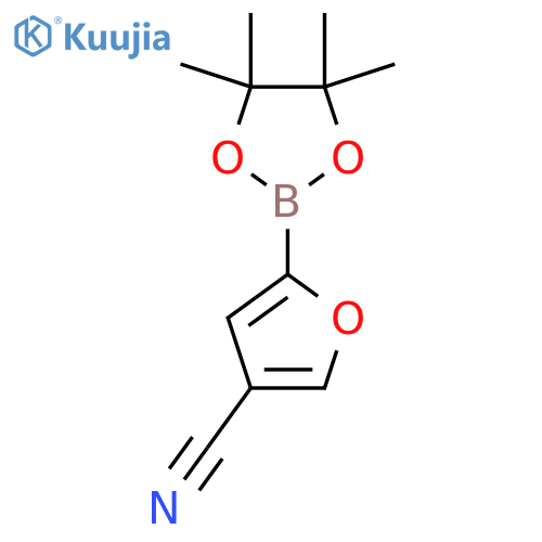 5-(4,4,5,5-tetramethyl-1,3,2-dioxaborolan-2-yl)furan-3-carbonitrile structure