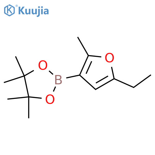 2-Methyl-5-ethylfuran-3-boronic acid pinacol ester structure