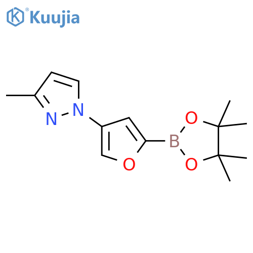 4-(3-Methyl-1H-pyrazol-1-yl)furan-2-boronic acid pinacol ester structure