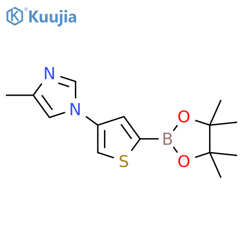 4-(4-Methylimidazol-1-yl)thiophene-2-boronic acid pinacol ester structure