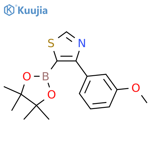 4-(3-Methoxyphenyl)thiazole-5-boronic acid pinacol ester structure