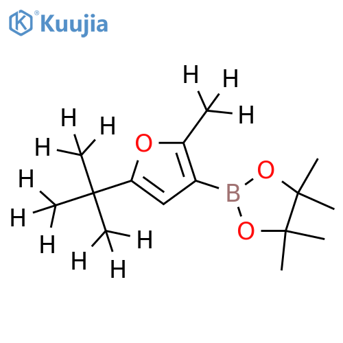 [2-Methyl-5-(tert-butyl)-d12]-furan-3-boronic acid pinacol ester structure