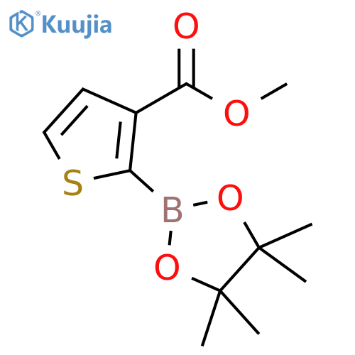 3-(Methoxycarbonyl)thiophene-2-boronic acid pinacol ester structure