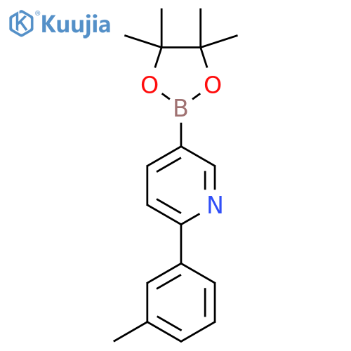 2-(3-Tolyl)pyridine-5-boronic acid pinacol ester structure