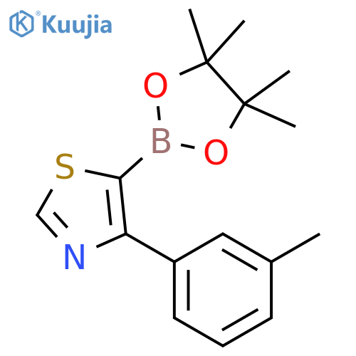 4-(3-Tolyl)thiazole-5-boronic acid pinacol ester structure