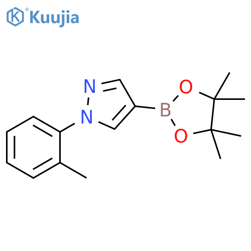 1-(2-methylphenyl)-4-(tetramethyl-1,3,2-dioxaborolan-2-yl)-1H-pyrazole structure