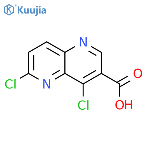 4,6-dichloro-1,5-naphthyridine-3-carboxylic acid structure