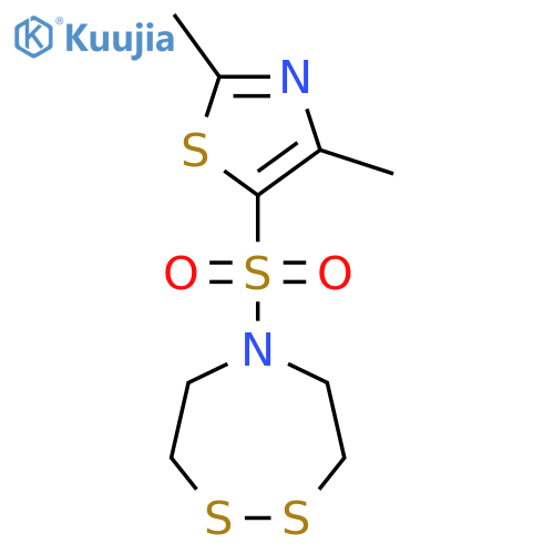 5-[(2,4-Dimethyl-1,3-thiazol-5-yl)sulfonyl]-1,2,5-dithiazepane structure